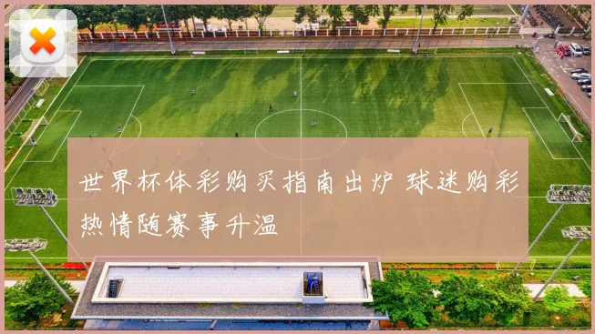 世界杯体彩购买指南出炉 球迷购彩热情随赛事升温